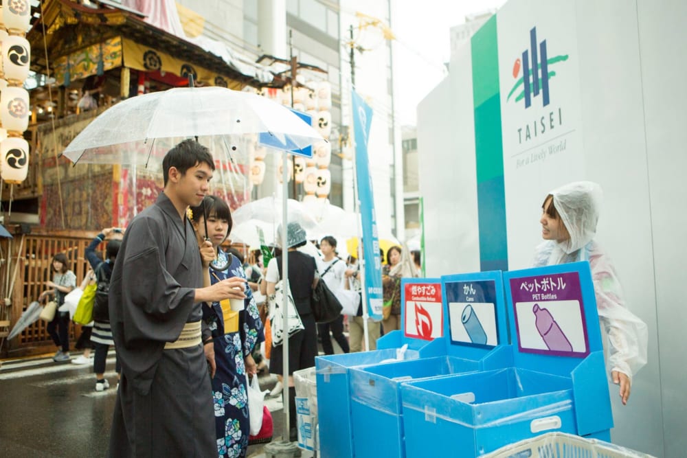 Llevando "Gomi Zero" de Kioto a festivales de todo Japón
