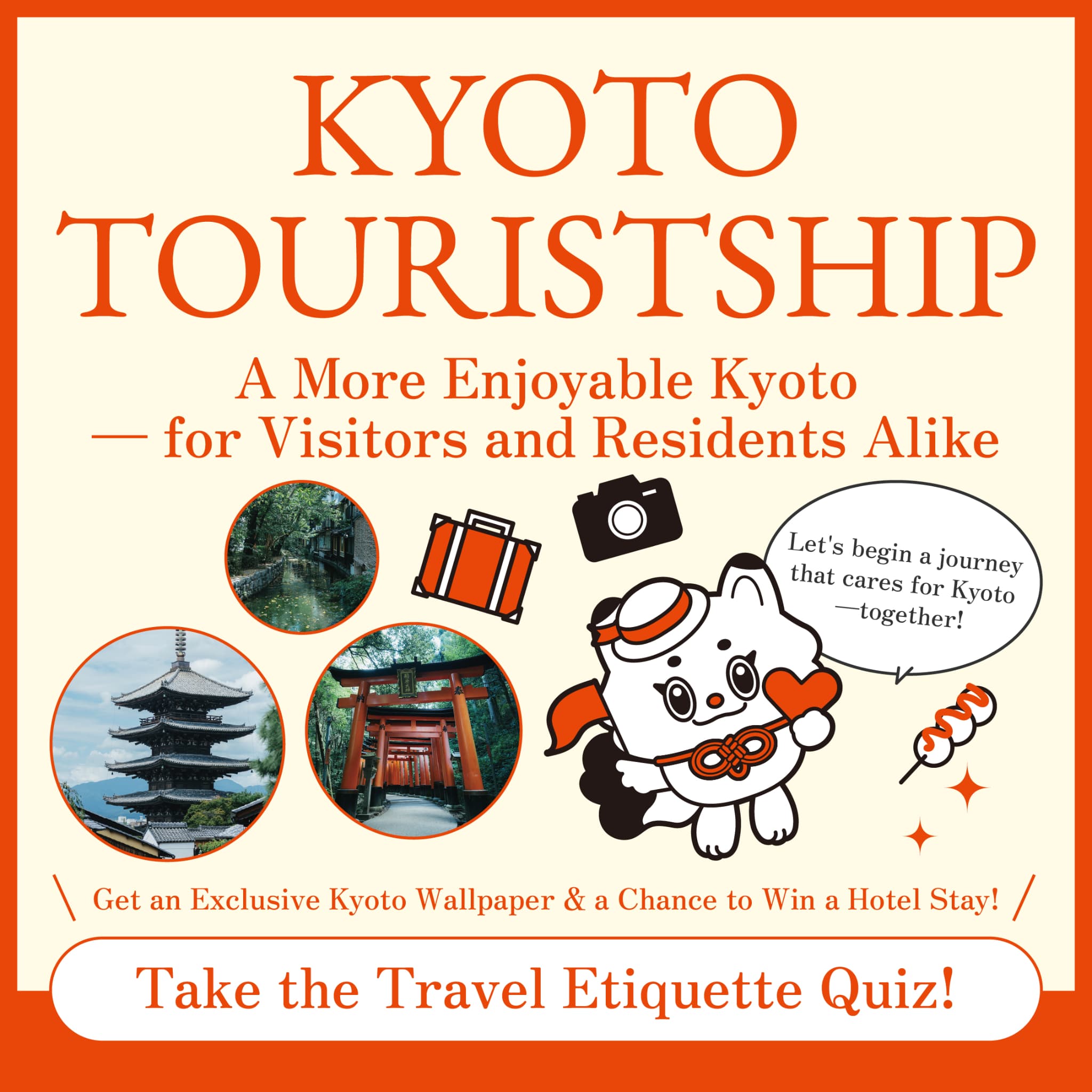 TURISMO DE KIOTO: Creando un Kioto confortable tanto para visitantes como para residentes.