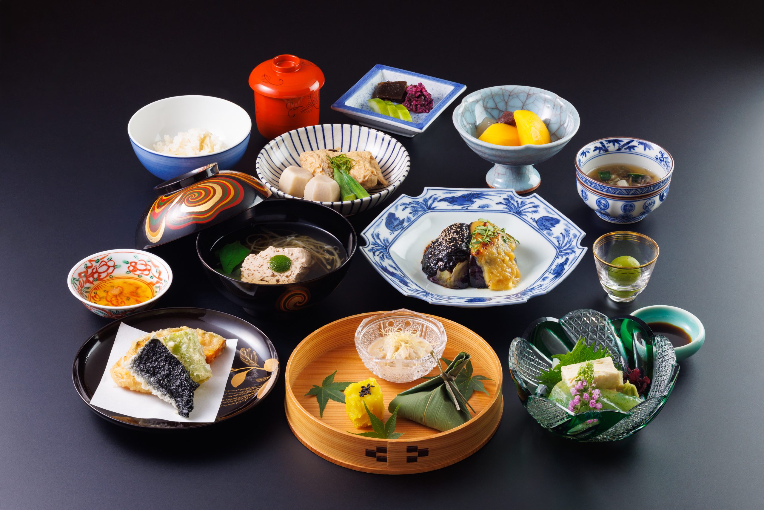 Seasonal vegan omakase at Honke Tankuma Honten in Kyoto