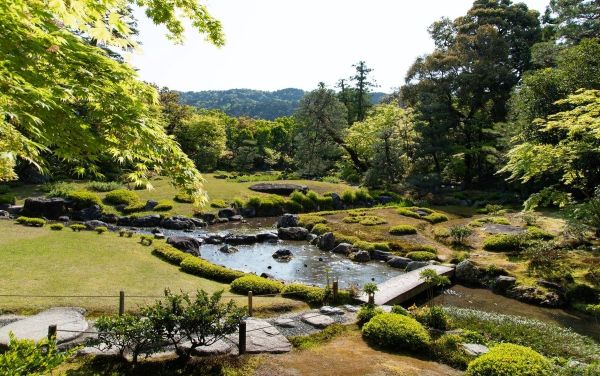 Garden at Murin-an in Kyoto